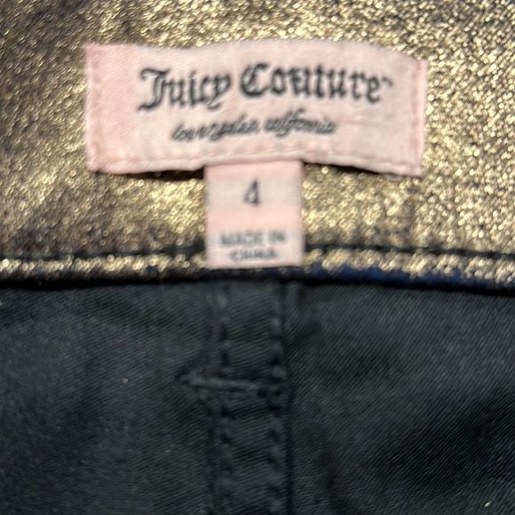 New juicy couture Pull On Jegging Pants Size 4 Gold - Picture 3 of 4